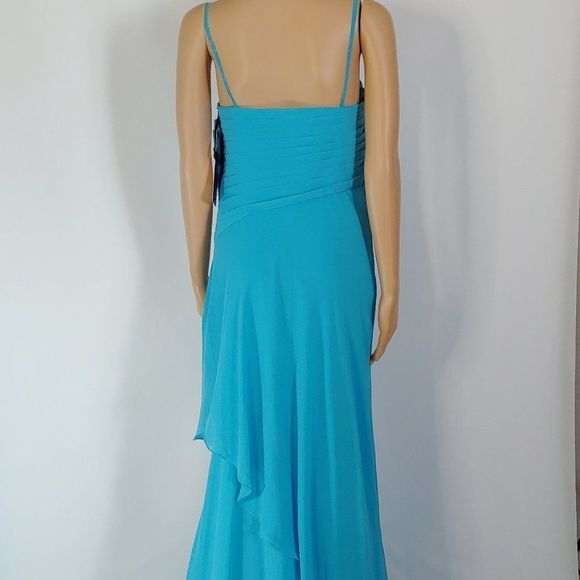 NWT Alyce  A-Line Formal Gown in Turquoise Size 10 - Picture 3 of 5